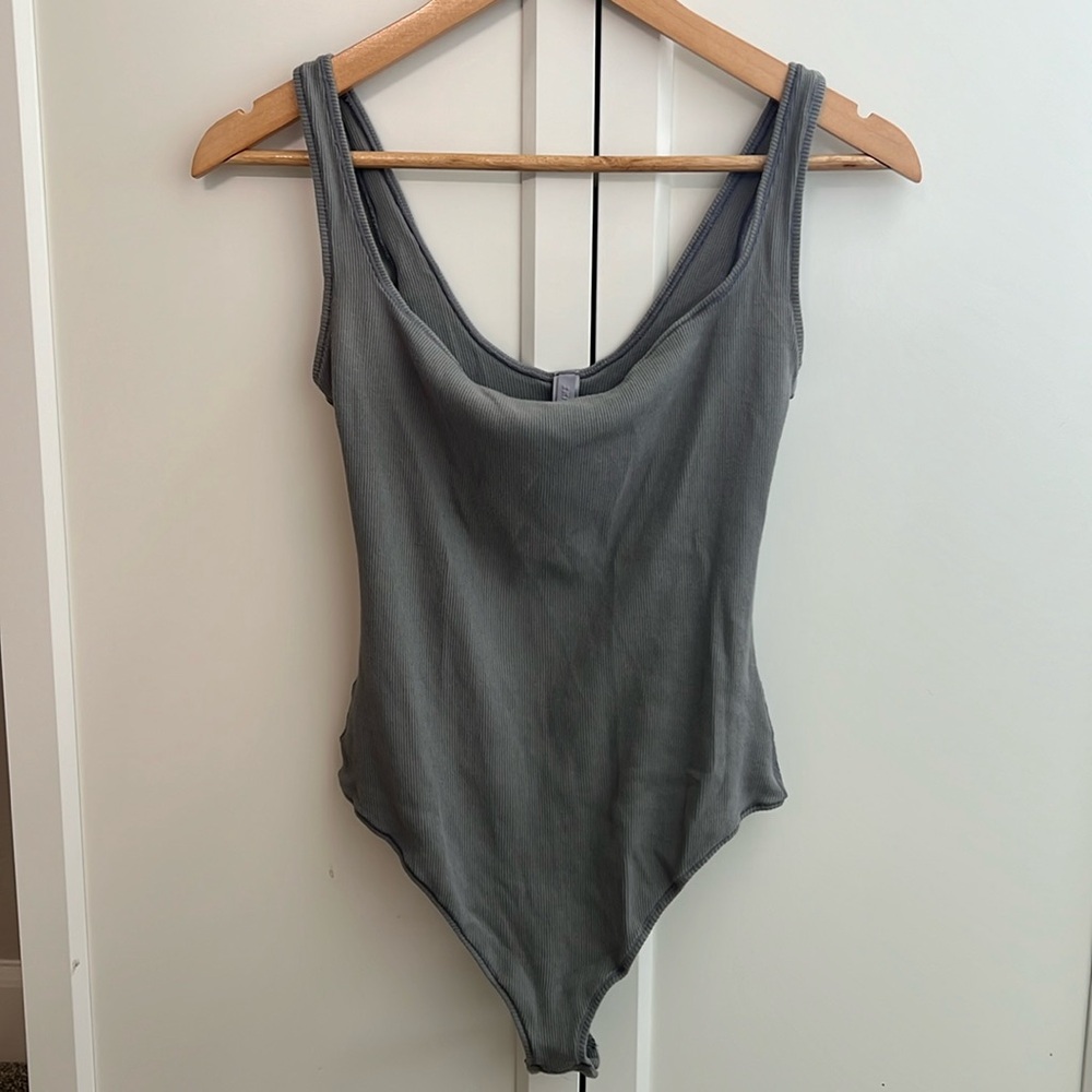 SKIMS Cotton Rib Bodysuit Large